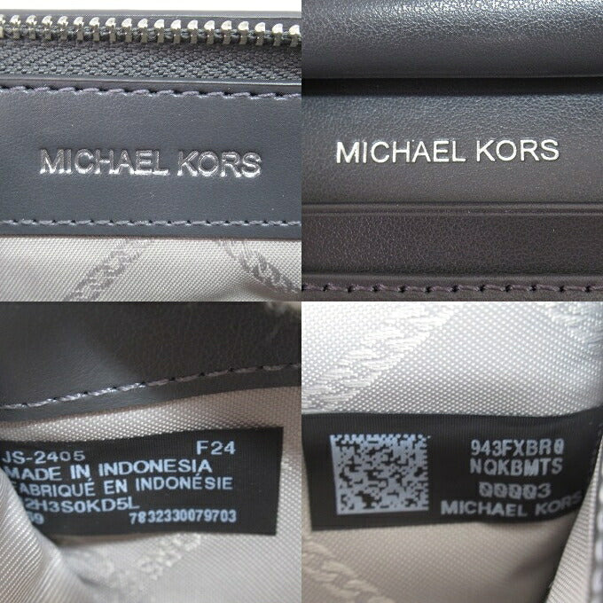 MICHAEL KORS Mercer Small Leather Wallet Gray Size ONE SIZE