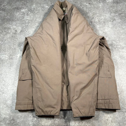 Vintage COMFY 1960s Beige Down Jacket 4-Pocket Size M