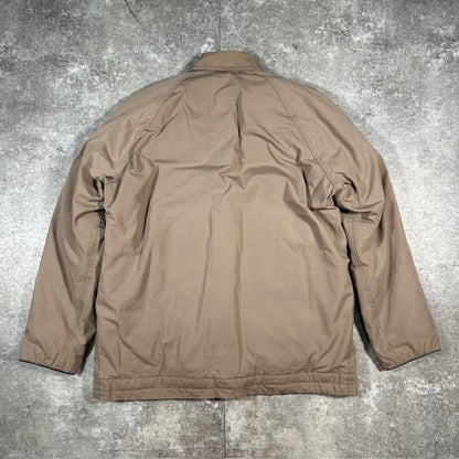 Vintage COMFY 1960s Beige Down Jacket 4-Pocket Size M