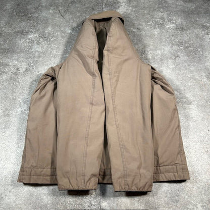 Vintage COMFY 1960s Beige Down Jacket 4-Pocket Size M