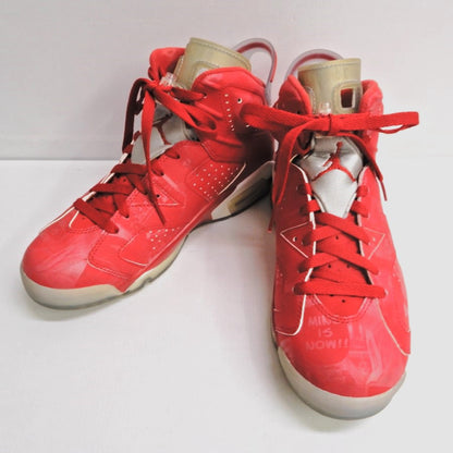 NIKE AIR JORDAN 6 Retro Slam Dunk Red Sneakers Size 25.5cm