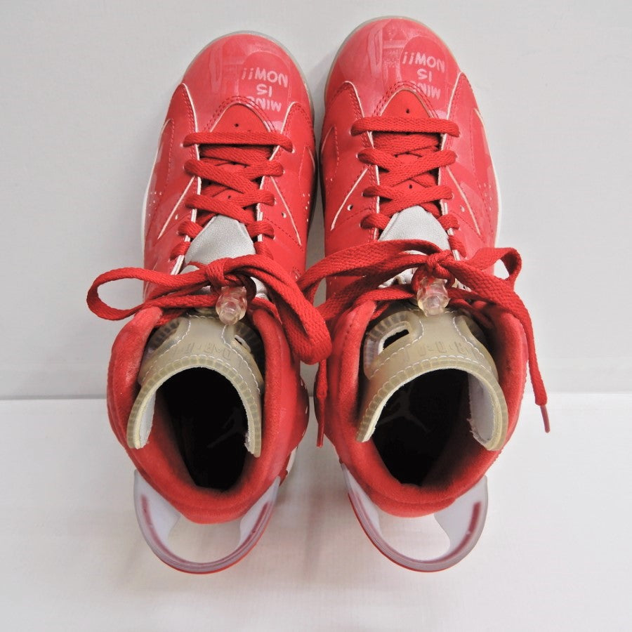 NIKE AIR JORDAN 6 Retro Slam Dunk Red Sneakers Size 25.5cm