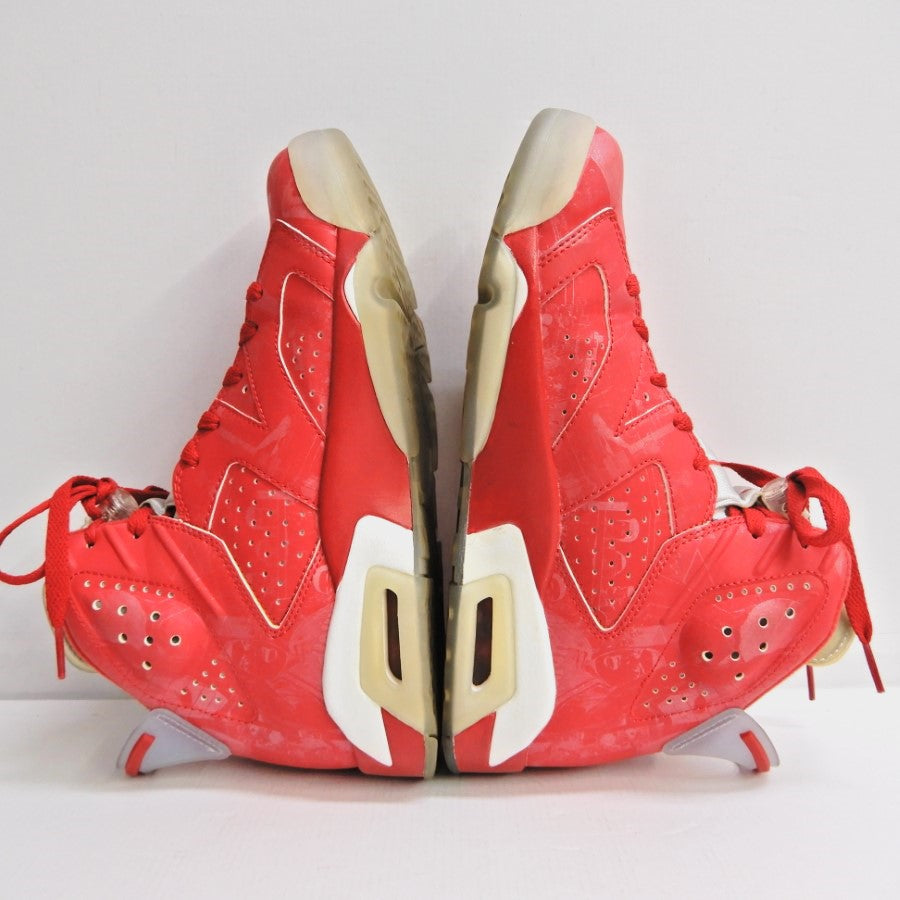 NIKE AIR JORDAN 6 Retro Slam Dunk Red Sneakers Size 25.5cm