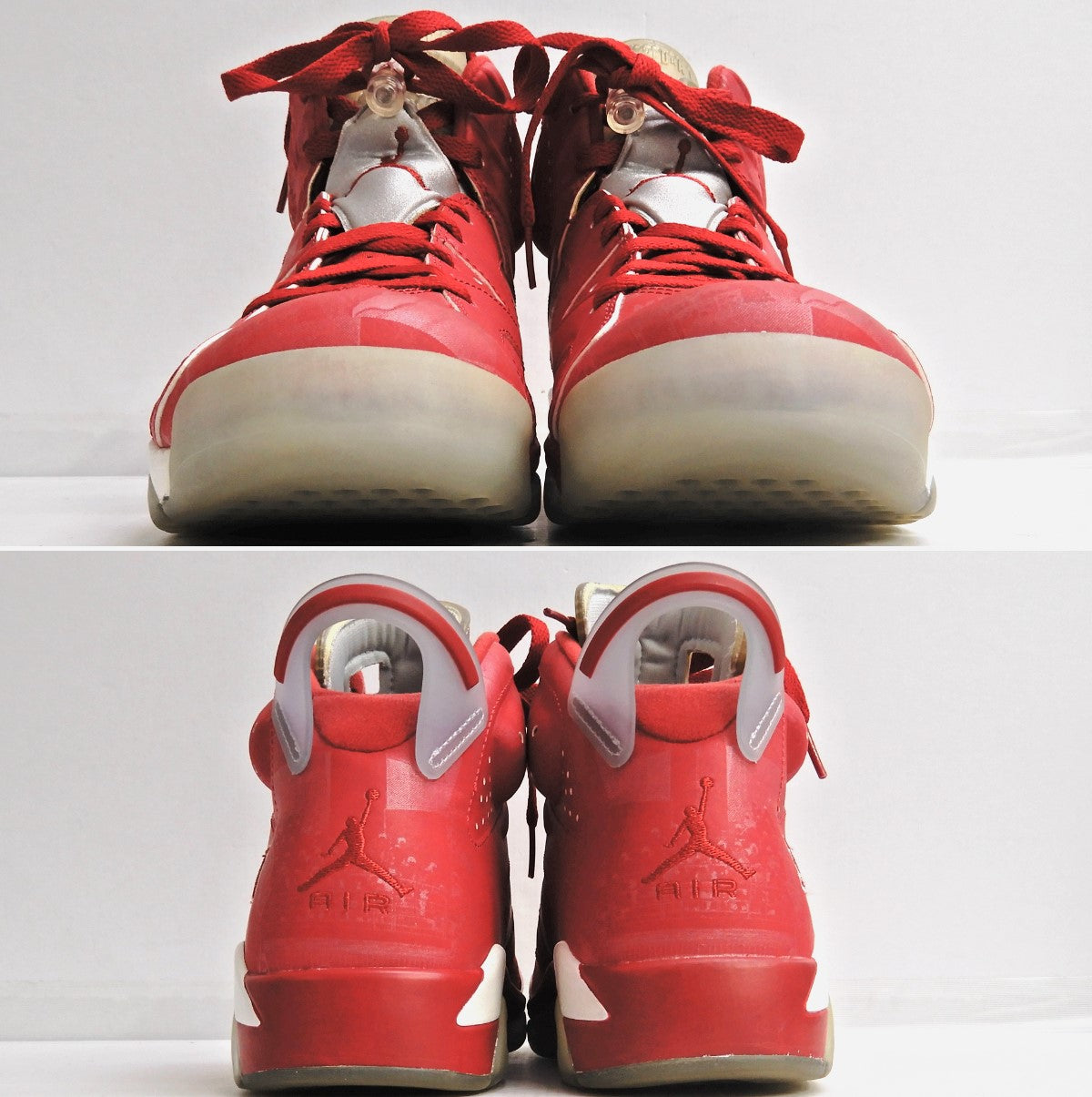 NIKE AIR JORDAN 6 Retro Slam Dunk Red Sneakers Size 25.5cm