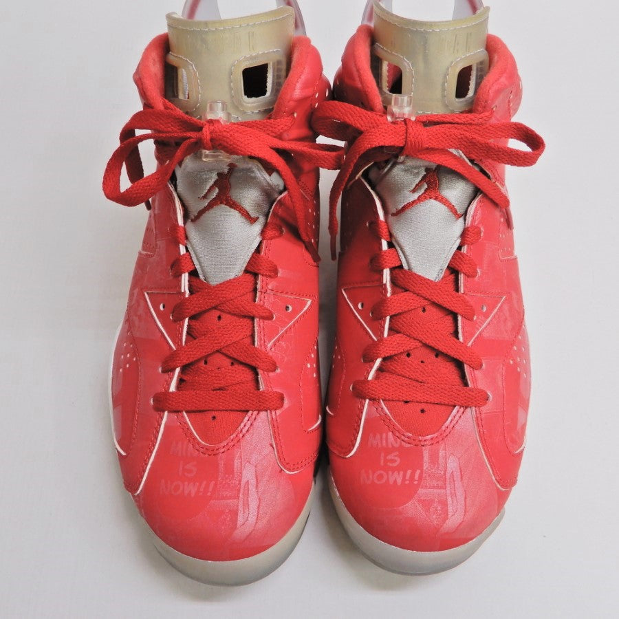 NIKE AIR JORDAN 6 Retro Slam Dunk Red Sneakers Size 25.5cm