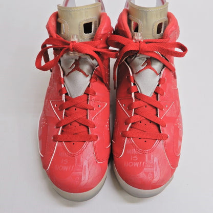 NIKE AIR JORDAN 6 Retro Slam Dunk Red Sneakers Size 25.5cm