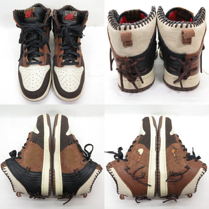 BODEGA x NIKE Dunk Hi Fauna Brown Rustic Velvet Sneakers