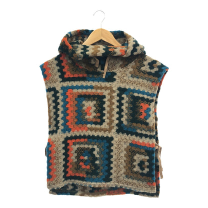 Engineered Garments Hooded Interliner Crochet Vest Size F