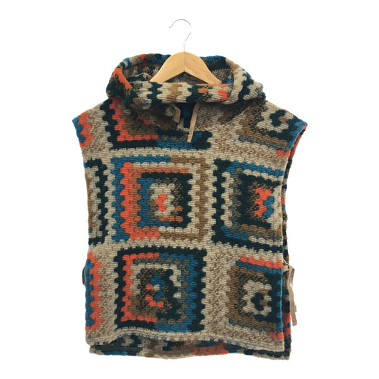 Engineered Garments Hooded Interliner Crochet Vest Size F