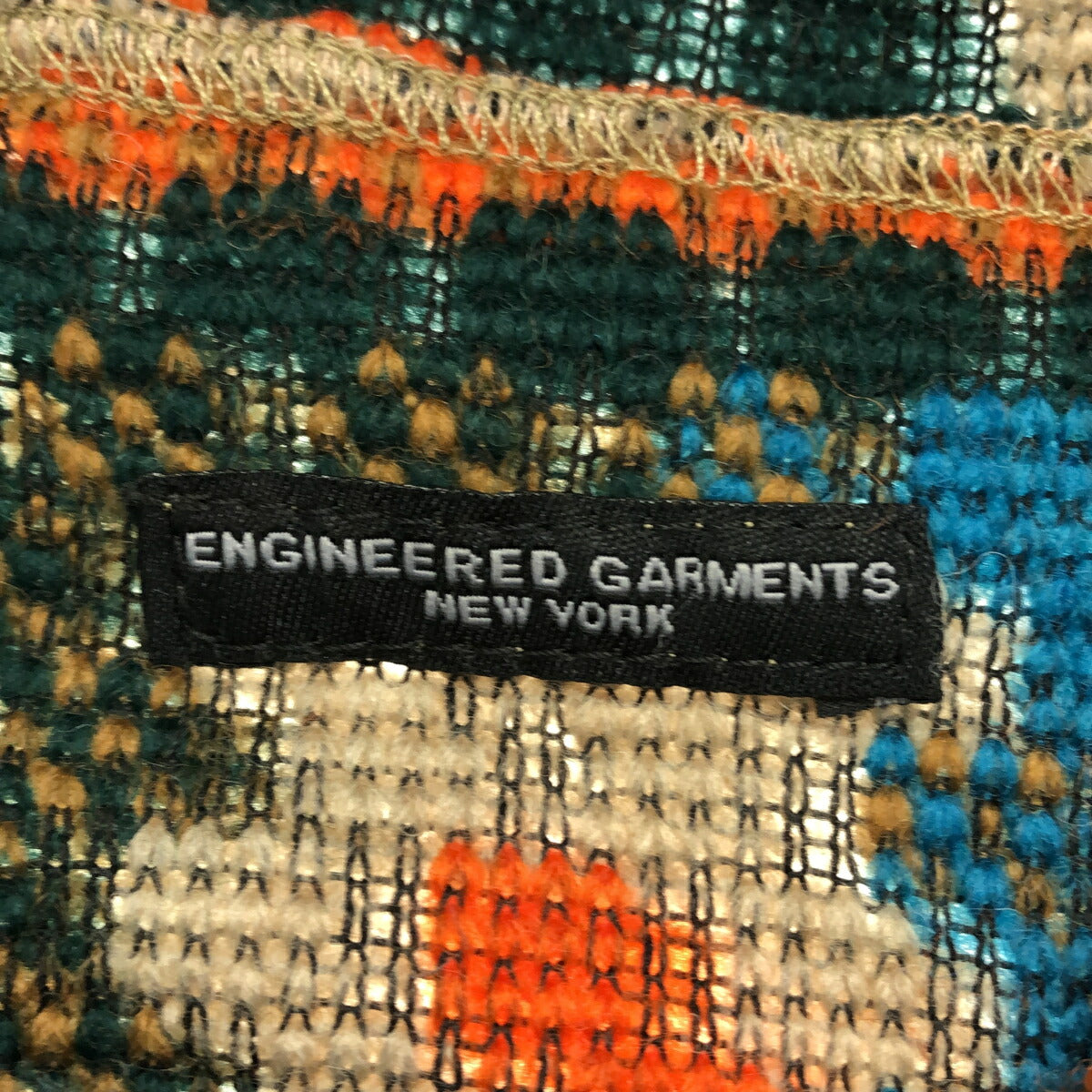 Engineered Garments Hooded Interliner Crochet Vest Size F