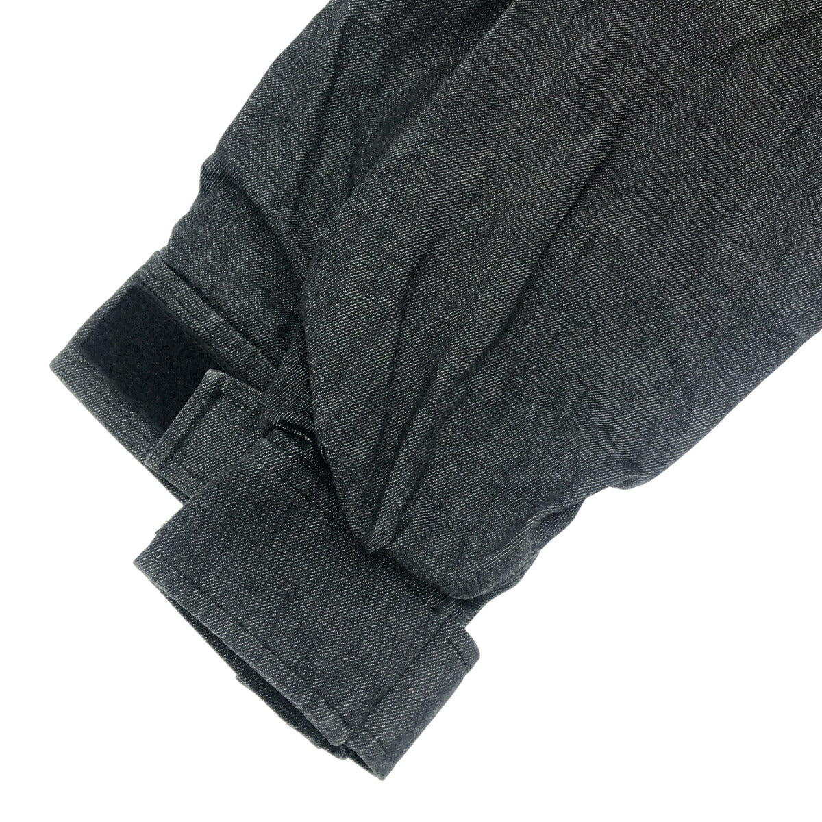 CUT-RATE Black Denim Mountain Parka Coat Size M