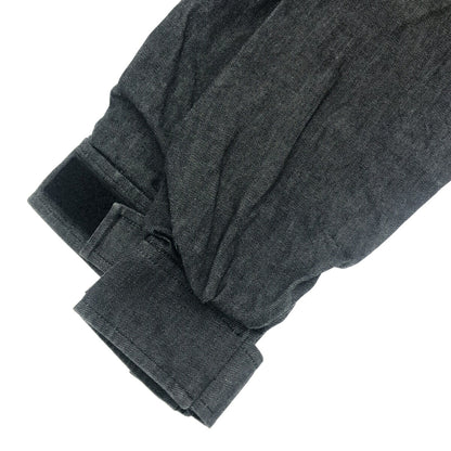 CUT-RATE Black Denim Mountain Parka Coat Size M