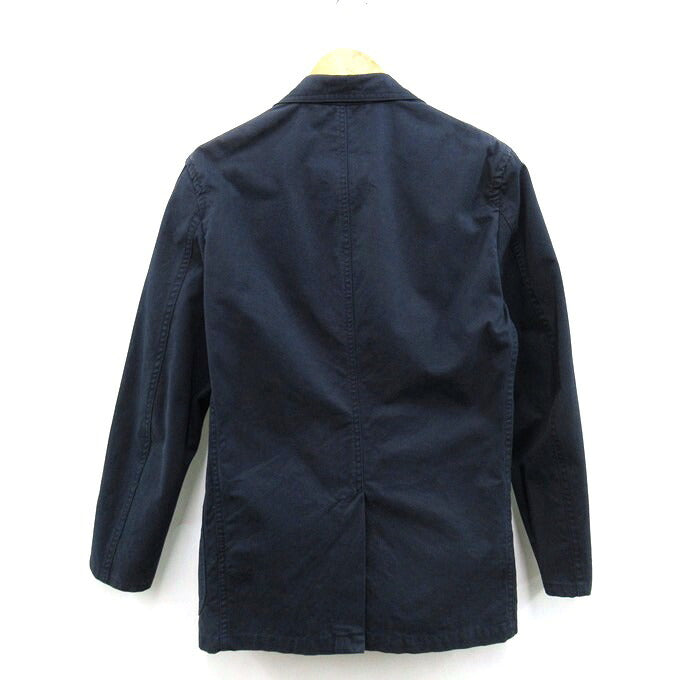 YAMANE DELUXE Japanese Pattern Lined Blazer Navy Size 3