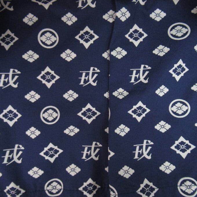 YAMANE DELUXE Japanese Pattern Lined Blazer Navy Size 3