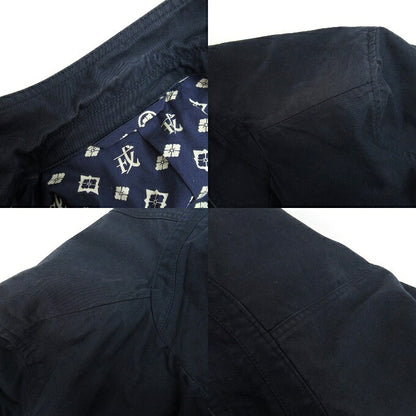 YAMANE DELUXE Japanese Pattern Lined Blazer Navy Size 3