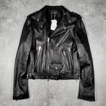 Amiri Double Riders Lamb Leather Jacket Size M