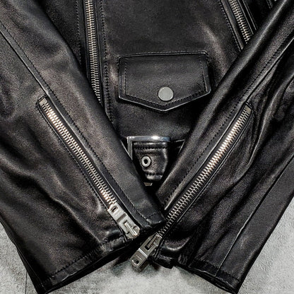 Amiri Double Riders Lamb Leather Jacket Size M