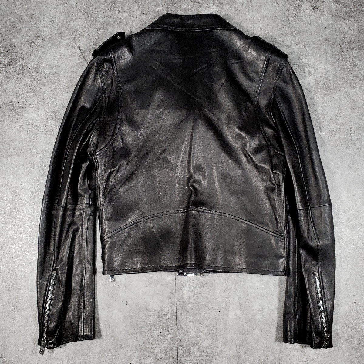 Amiri Double Riders Lamb Leather Jacket Size M