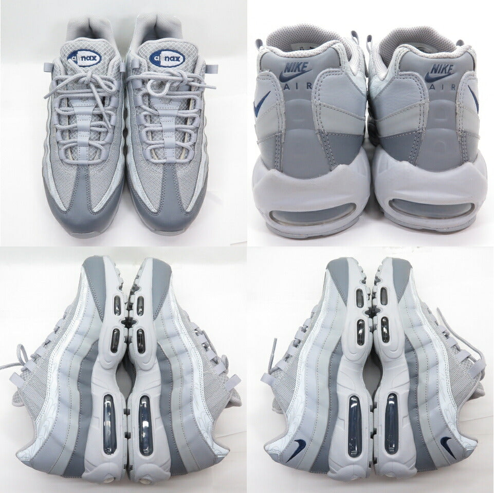 NIKE AIR MAX 95 Wolf Gray Midnight Navy Sneakers