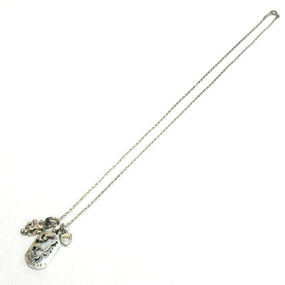 WOLFMAN B.R.S Double Wolf Charm Dog Silver 925 Size ONE SIZE