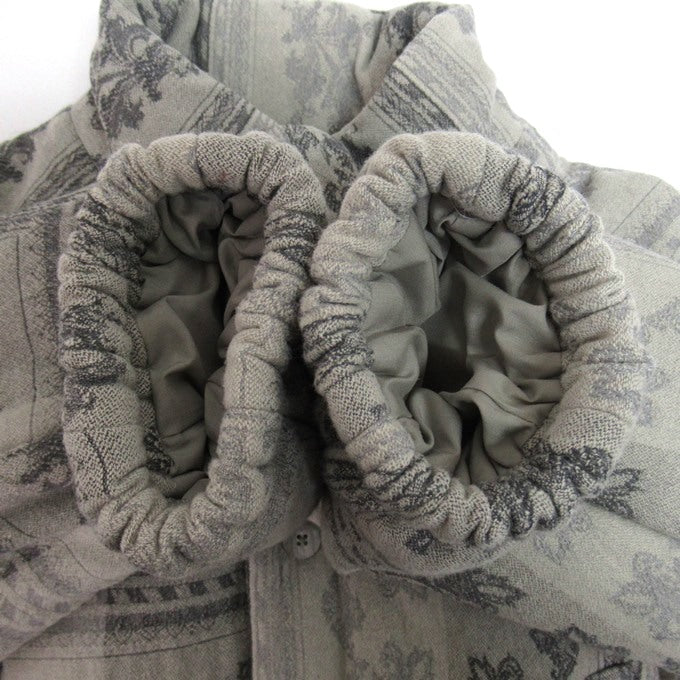 TOZAOU WALLPAPER PAD JACKET 23AW Gray Jacket Size L