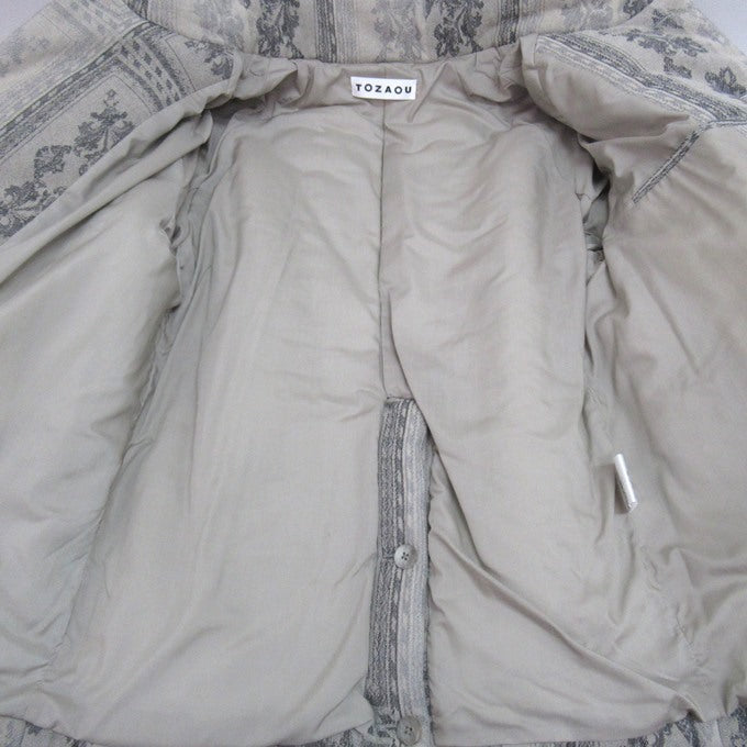 TOZAOU WALLPAPER PAD JACKET 23AW Gray Jacket Size L