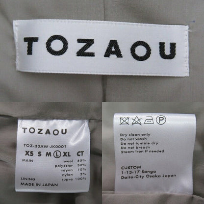 TOZAOU WALLPAPER PAD JACKET 23AW Gray Jacket Size L