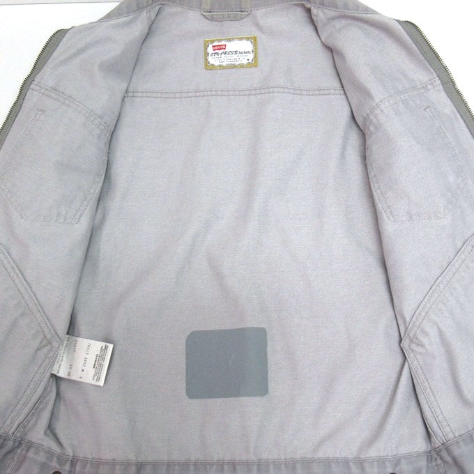 Levi's 90s STA-PREST Zip Up Jacket Gray Size M