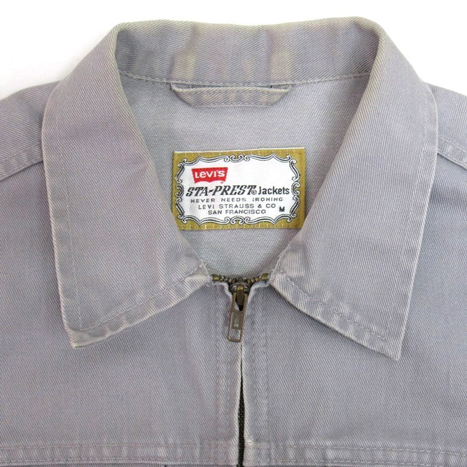 Levi's 90s STA-PREST Zip Up Jacket Gray Size M