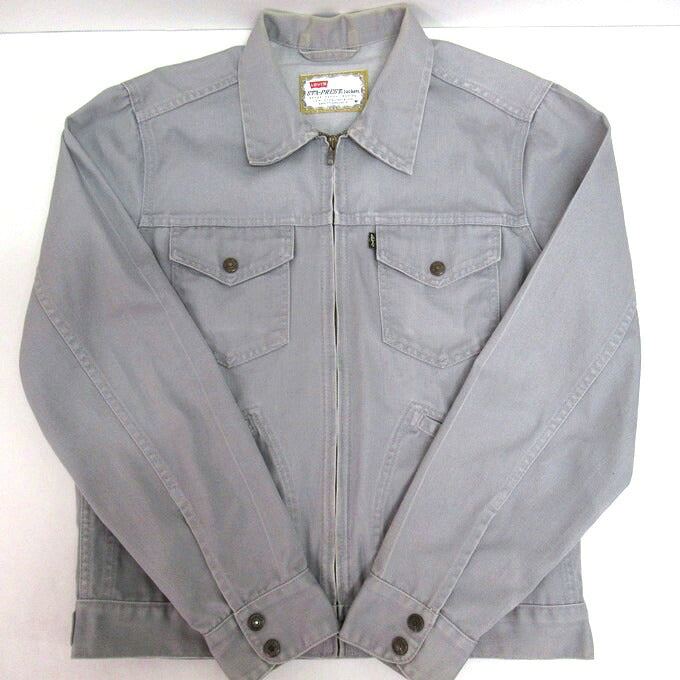 Levi's 90s STA-PREST Zip Up Jacket Gray Size M