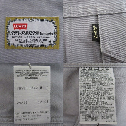 Levi's 90s STA-PREST Zip Up Jacket Gray Size M