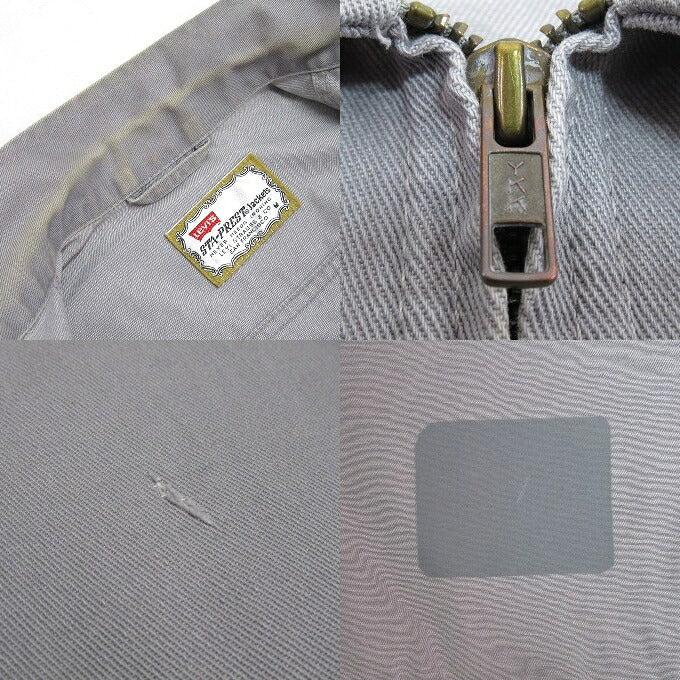 Levi's 90s STA-PREST Zip Up Jacket Gray Size M