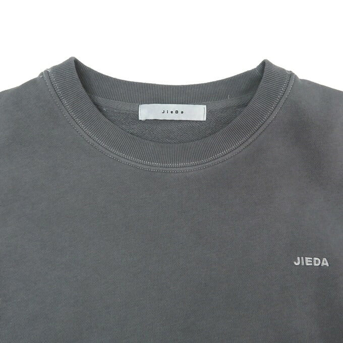 JieDa Overdye Embroidery Crewneck Sweatshirt Black Size 2