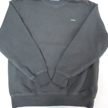 JieDa Overdye Embroidery Crewneck Sweatshirt Black Size 2