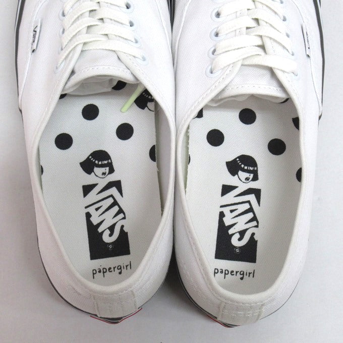 VANS x papergirl Authentic Reissue White Sneakers Size 28cm