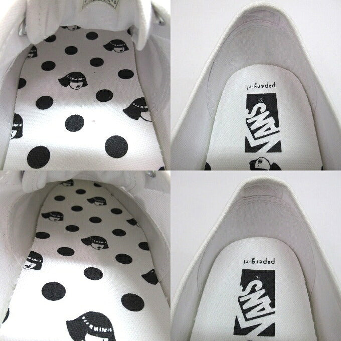 VANS x papergirl Authentic Reissue White Sneakers Size 28cm