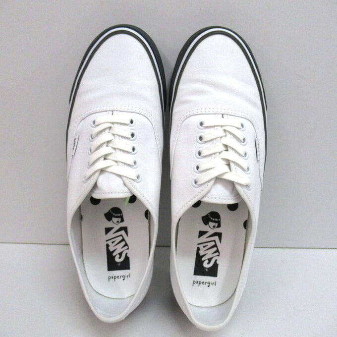 VANS x papergirl Authentic Reissue White Sneakers Size 28cm