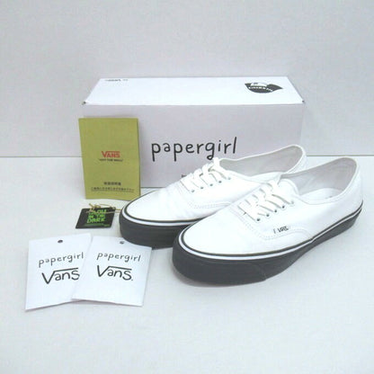 VANS x papergirl Authentic Reissue White Sneakers Size 28cm