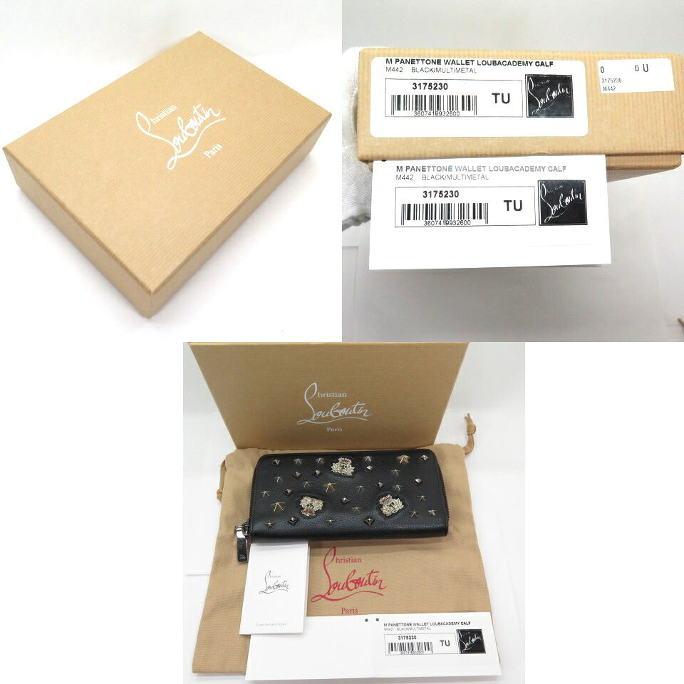 CHRISTIAN LOUBOUTIN Panettone Wallet Black Size ONE SIZE