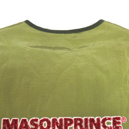 MASONPRINCE Oversized Quilted Back Logo Jacket Green Size 1