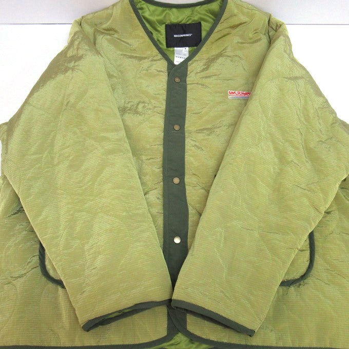 MASONPRINCE Oversized Quilted Back Logo Jacket Green Size 1