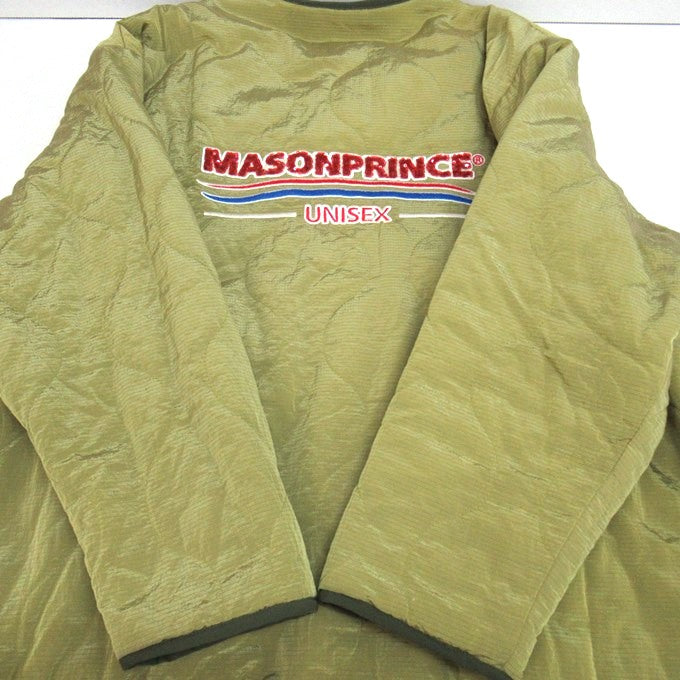 MASONPRINCE Oversized Quilted Back Logo Jacket Green Size 1
