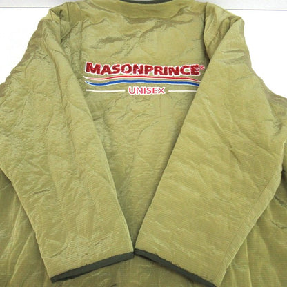 MASONPRINCE Oversized Quilted Back Logo Jacket Green Size 1