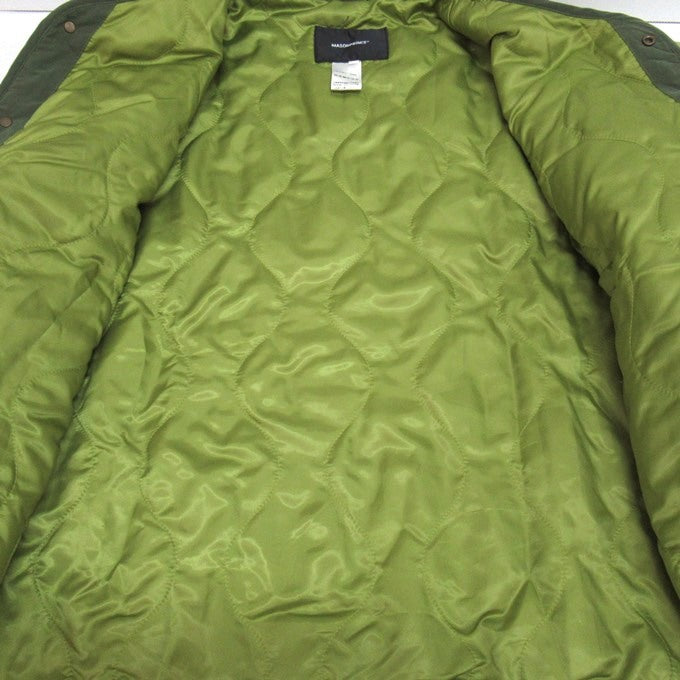 MASONPRINCE Oversized Quilted Back Logo Jacket Green Size 1