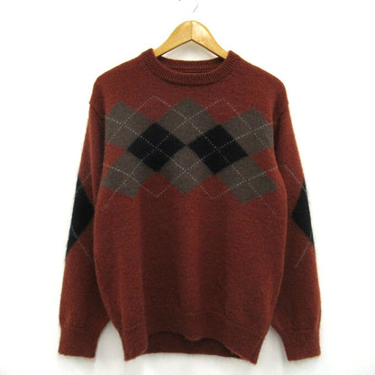 BATONER x United Arrows Mohair Argyle Sweater Brown Size 1