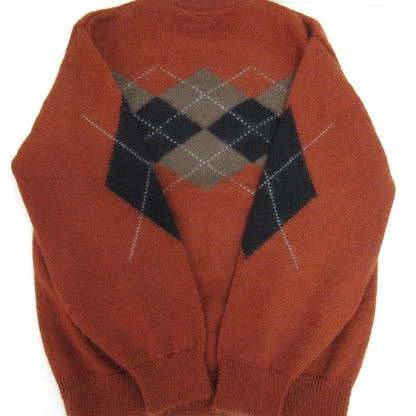 BATONER x United Arrows Mohair Argyle Sweater Brown Size 1