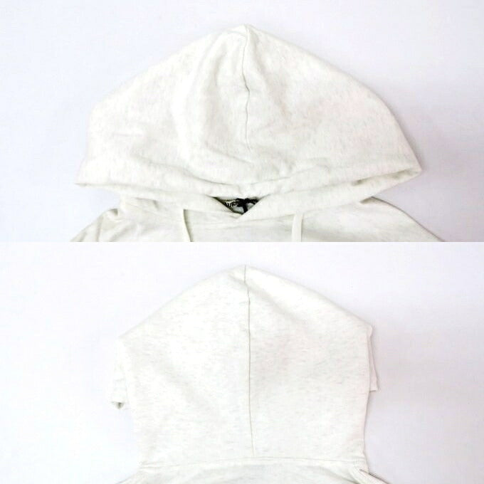 AURALEE Light Flowy Pullover Sweat Hoodie Light Gray Size 3