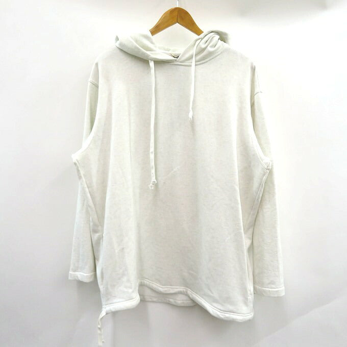 AURALEE Light Flowy Pullover Sweat Hoodie Light Gray Size 3