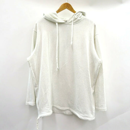 AURALEE Light Flowy Pullover Sweat Hoodie Light Gray Size 3