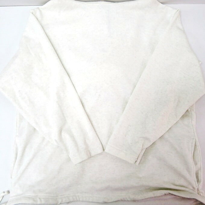 AURALEE Light Flowy Pullover Sweat Hoodie Light Gray Size 3